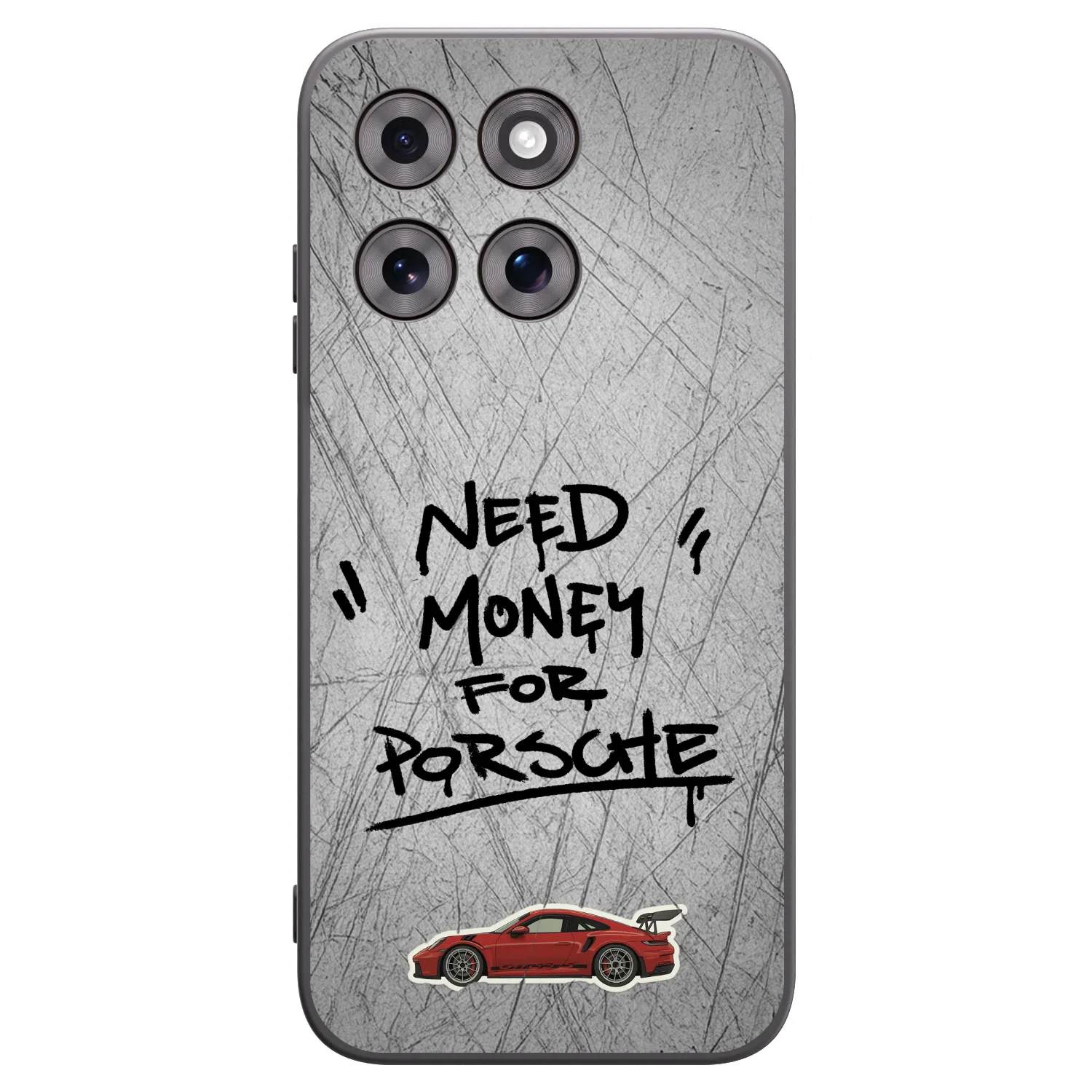 Picasee Μαύρη θήκη σιλικόνης για Motorola Moto G77 - Grey Drift