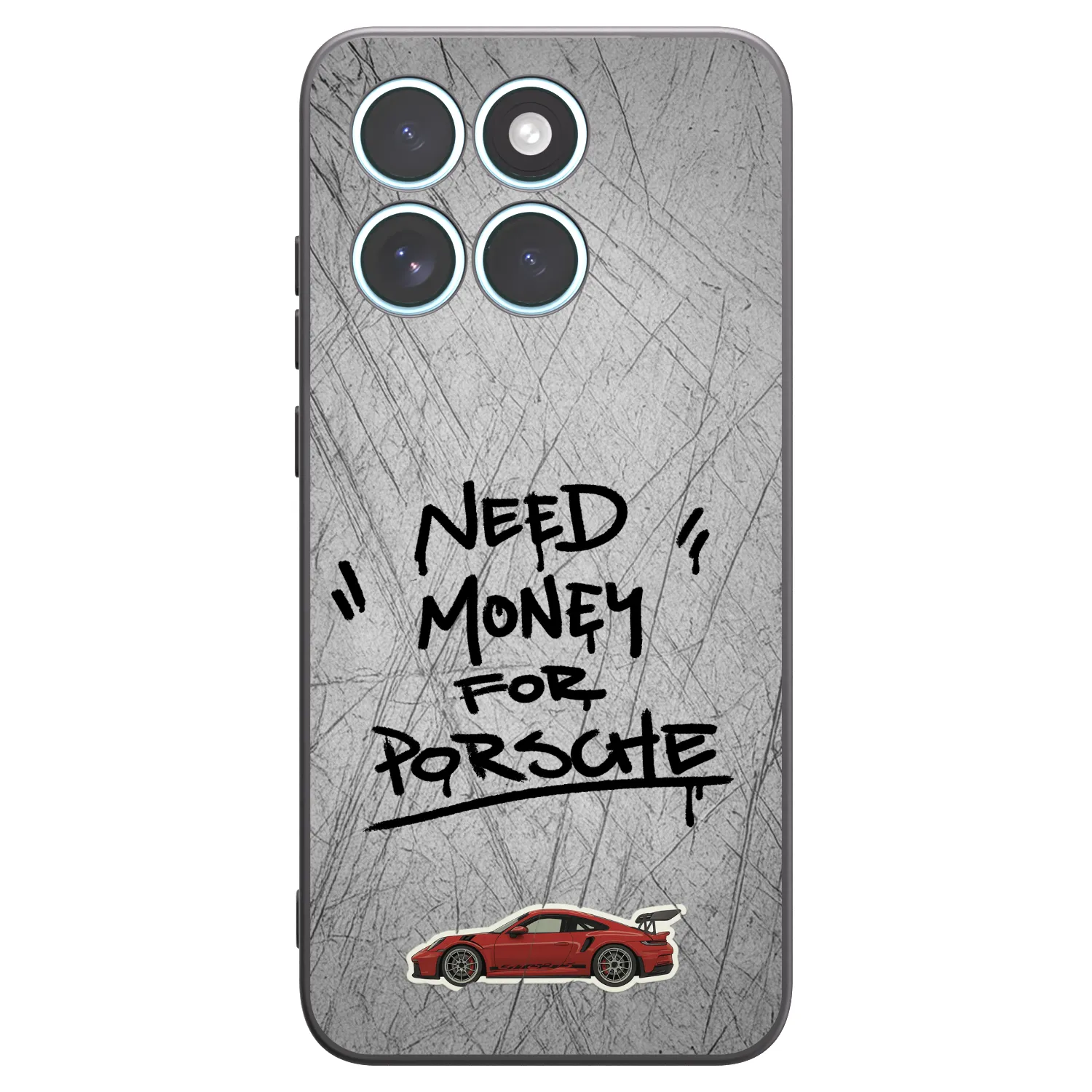 Picasee Μαύρη θήκη σιλικόνης για Motorola Edge 70 Fusion - Grey Drift