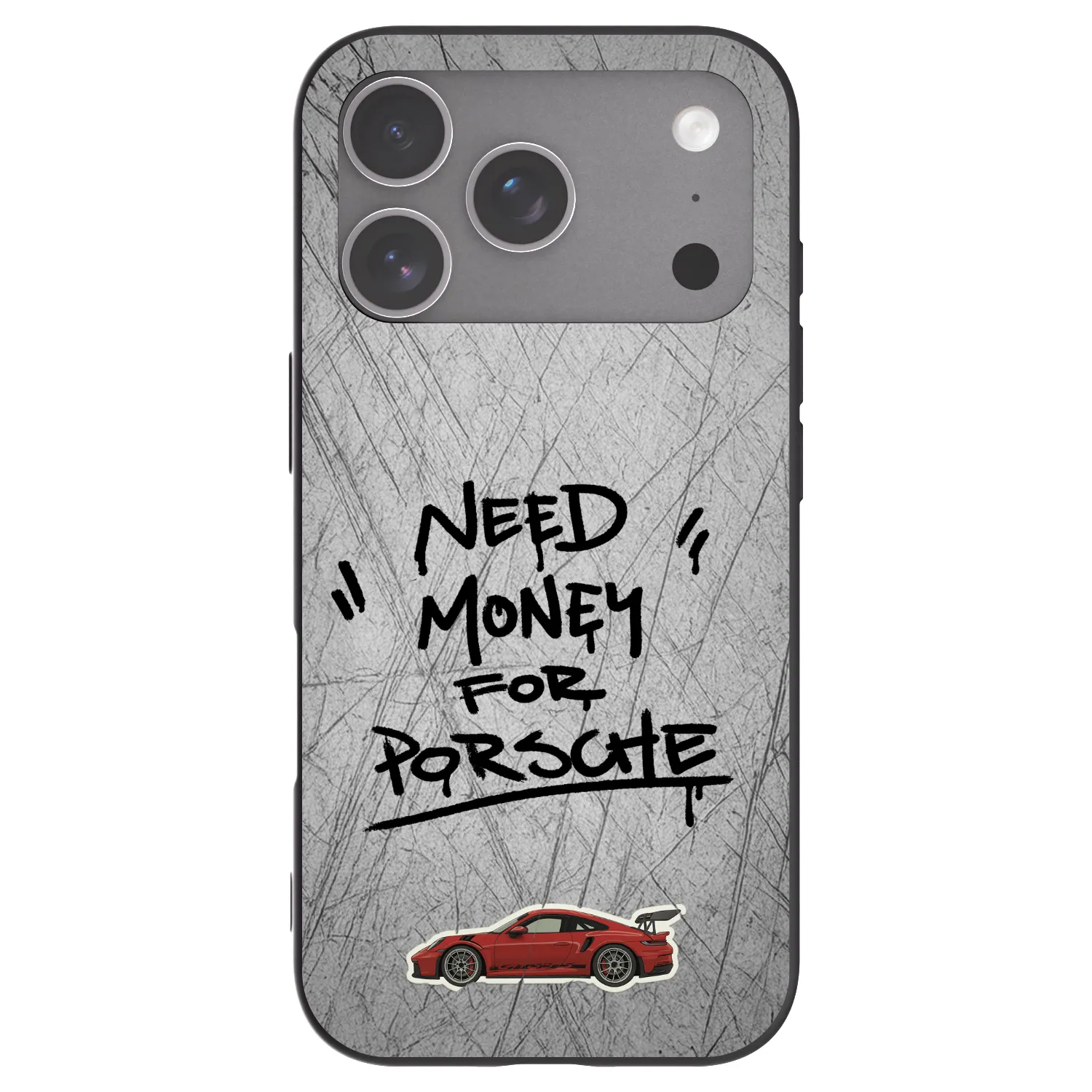 Picasee Μαύρη θήκη σιλικόνης για Apple iPhone 18 Pro - Grey Drift