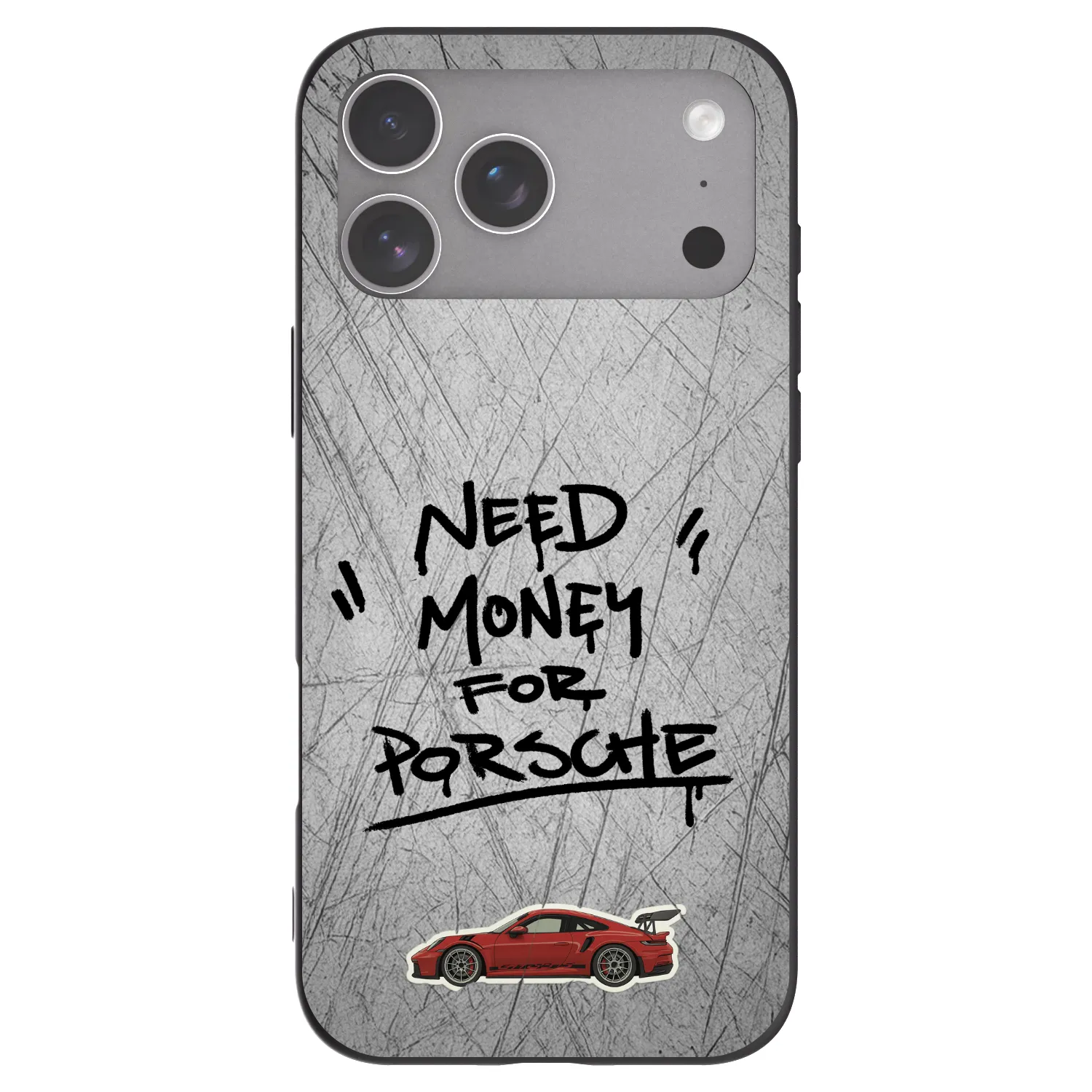 Picasee Μαύρη θήκη σιλικόνης για Apple iPhone 18 Pro Max - Grey Drift