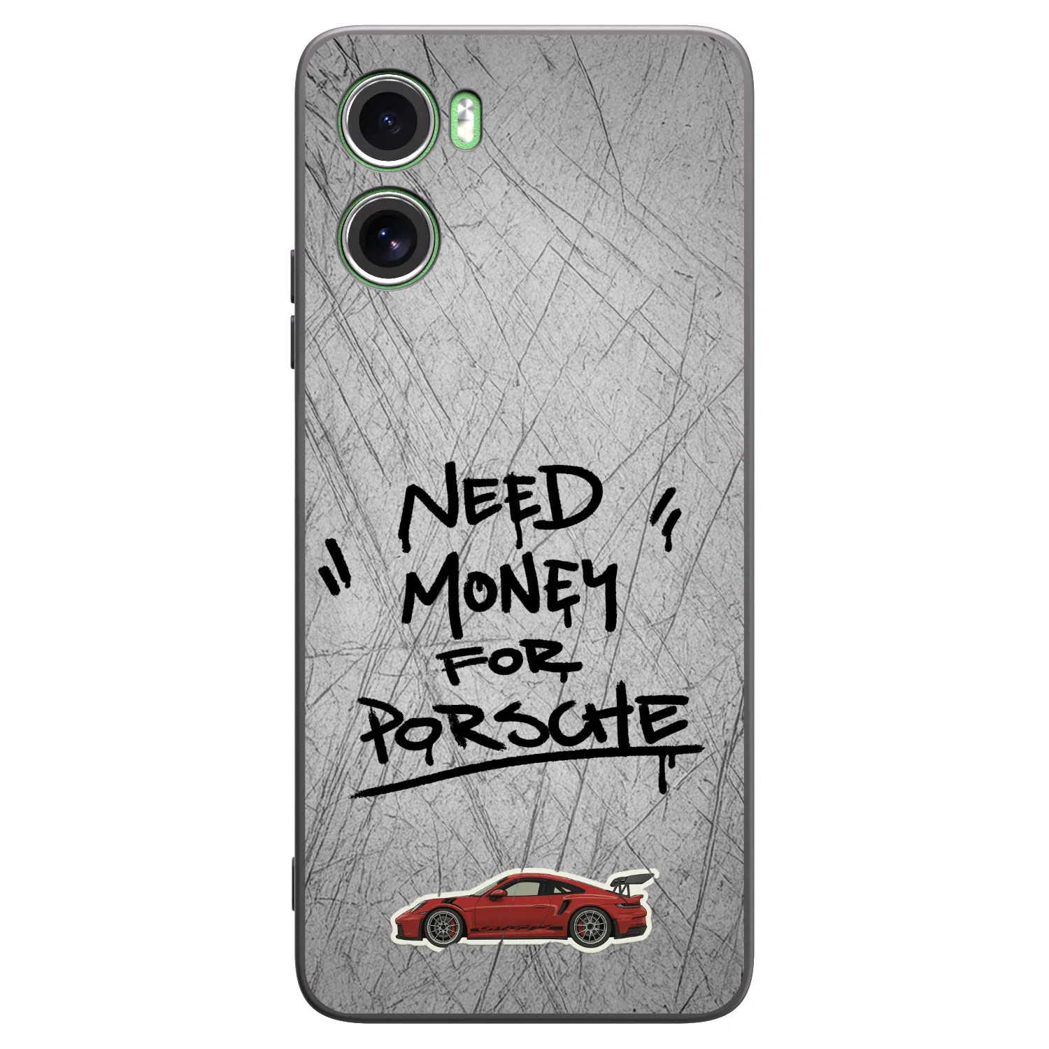Picasee Μαύρη θήκη σιλικόνης για Motorola Moto G06 - Grey Drift