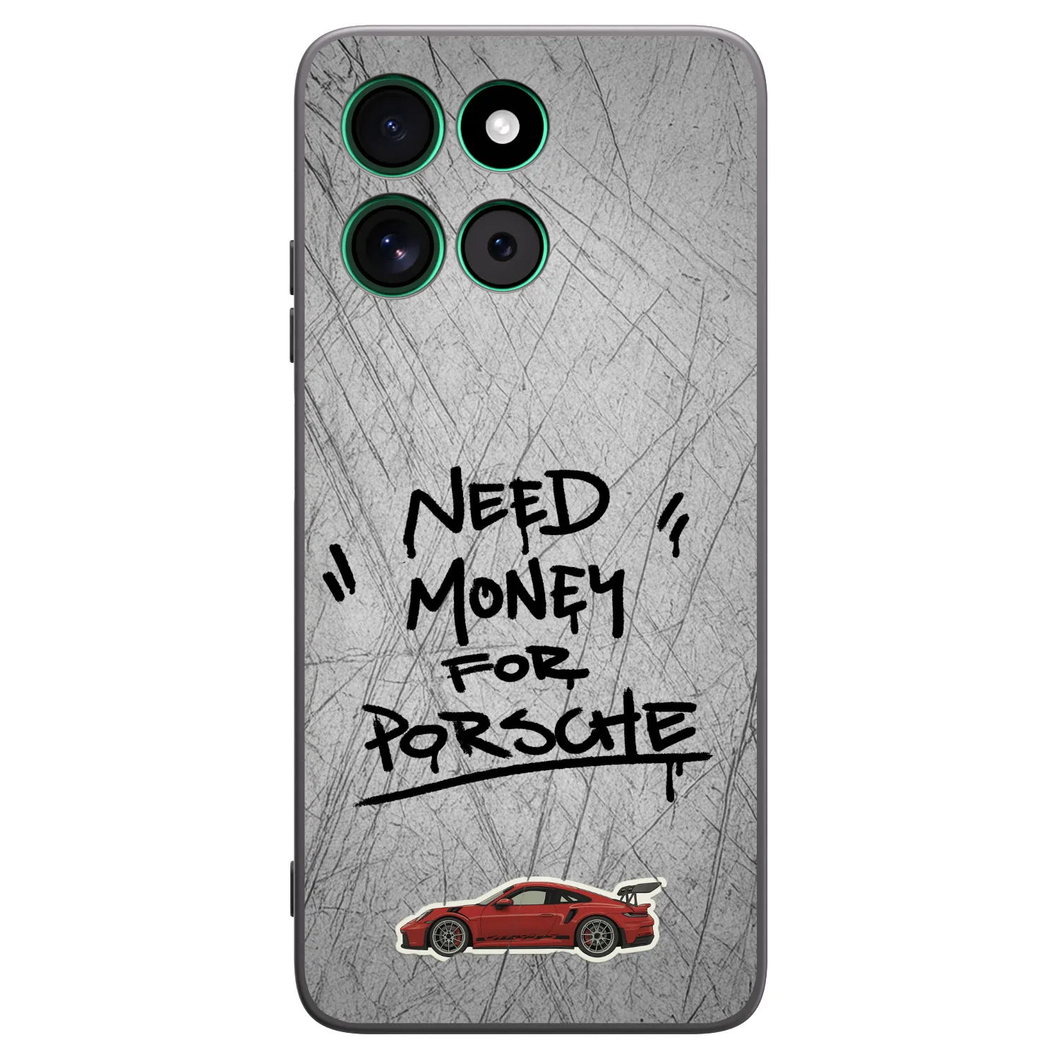 Picasee Μαύρη θήκη σιλικόνης για Motorola Moto G57 Power - Grey Drift