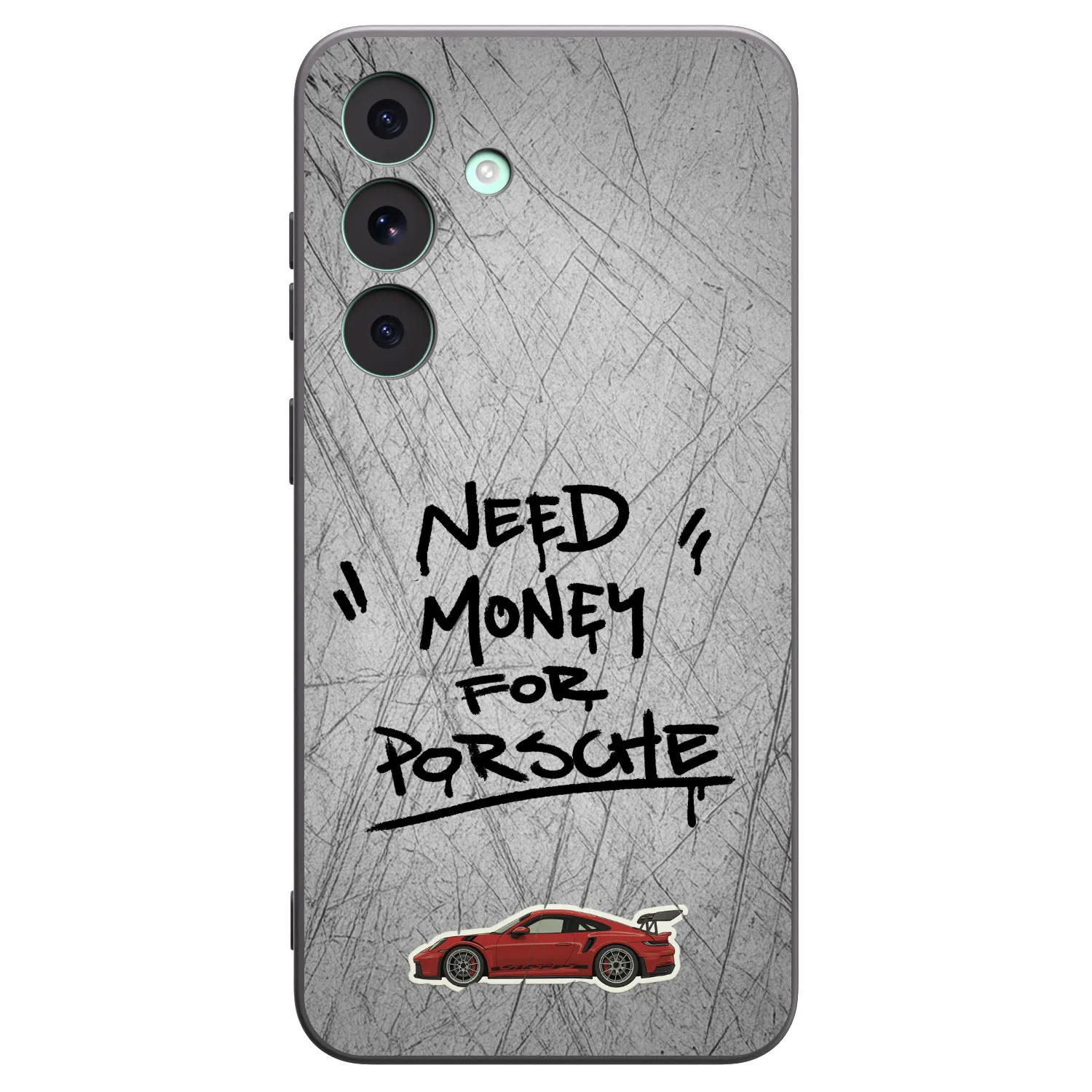 Picasee Μαύρη θήκη σιλικόνης για Samsung Galaxy S26 FE - Grey Drift