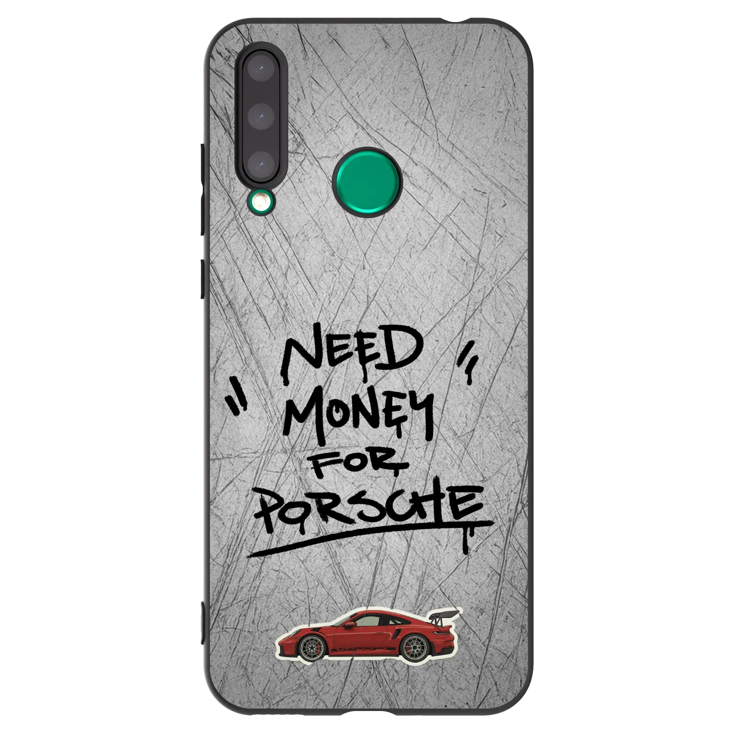 Picasee Μαύρη θήκη σιλικόνης για Honor 20 Lite - Grey Drift