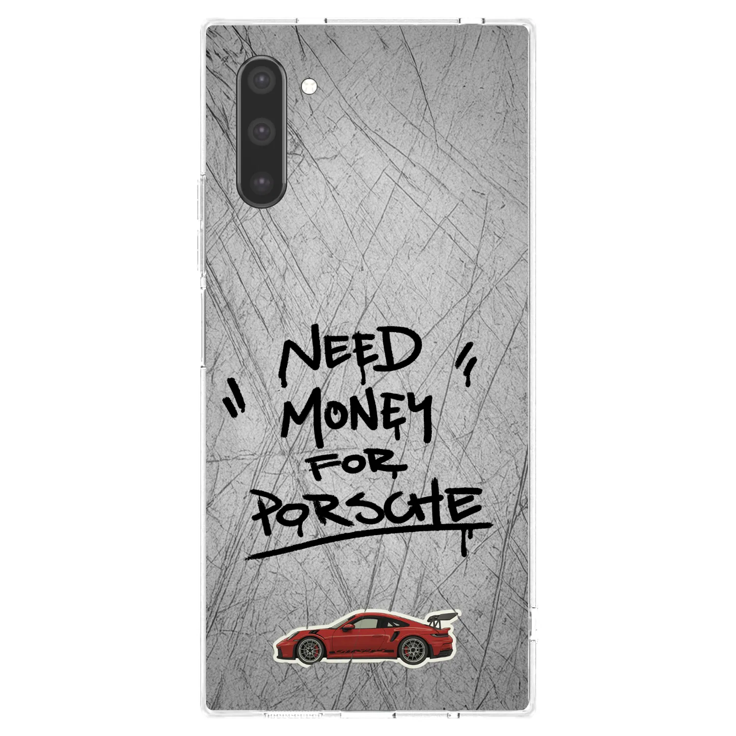 Picasee διαφανής θήκη σιλικόνης Samsung Galaxy Note 10 N970F - Grey Drift