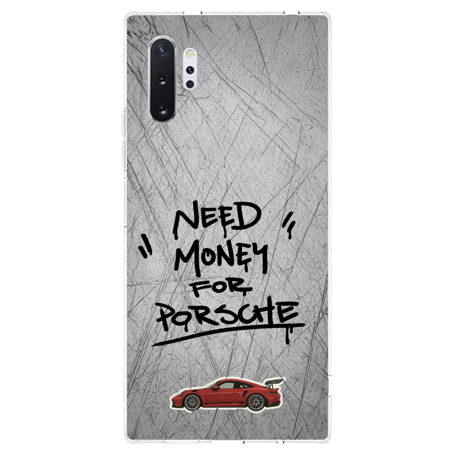 Picasee διαφανής θήκη σιλικόνης Samsung Galaxy Note 10+ N975F - Grey Drift