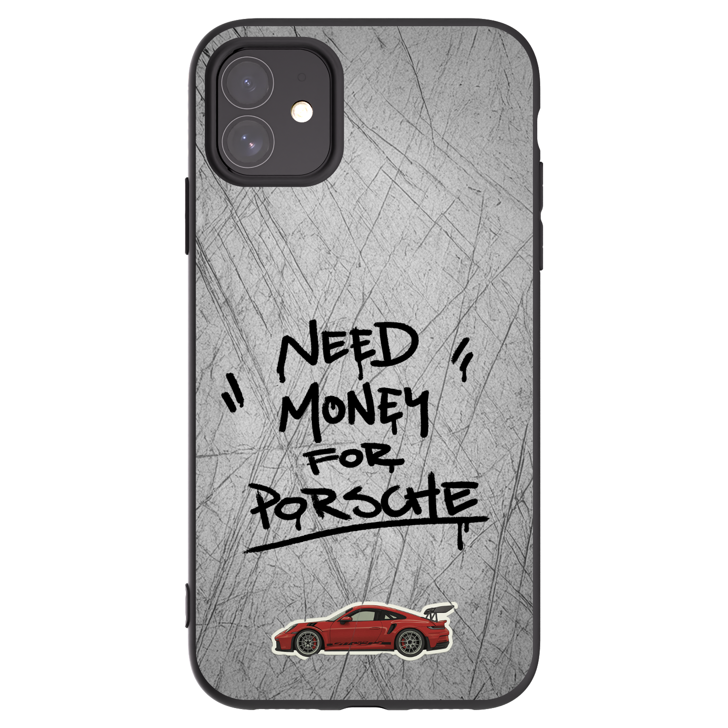 Picasee Μαύρη θήκη σιλικόνης για Apple iPhone 11 - Grey Drift