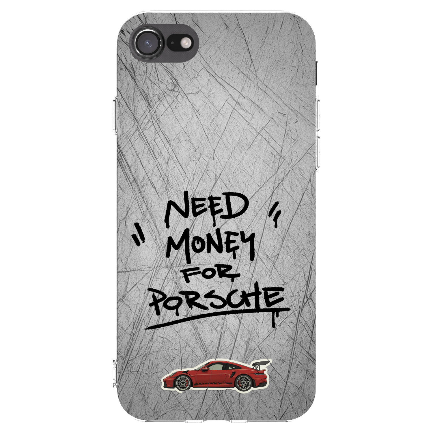 Picasee διαφανής θήκη σιλικόνης Apple iPhone 8 - Grey Drift