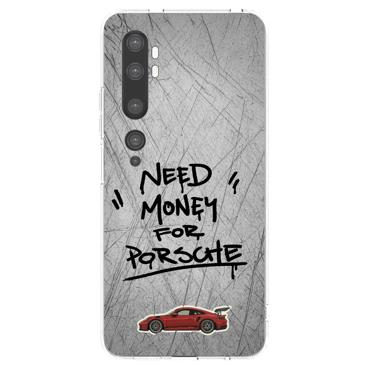 Picasee διαφανής θήκη σιλικόνης Xiaomi Mi Note 10 (Pro) - Grey Drift