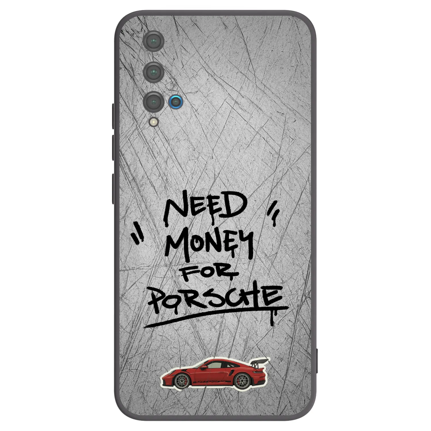 Picasee Μαύρη θήκη σιλικόνης για Huawei Nova 5T - Grey Drift