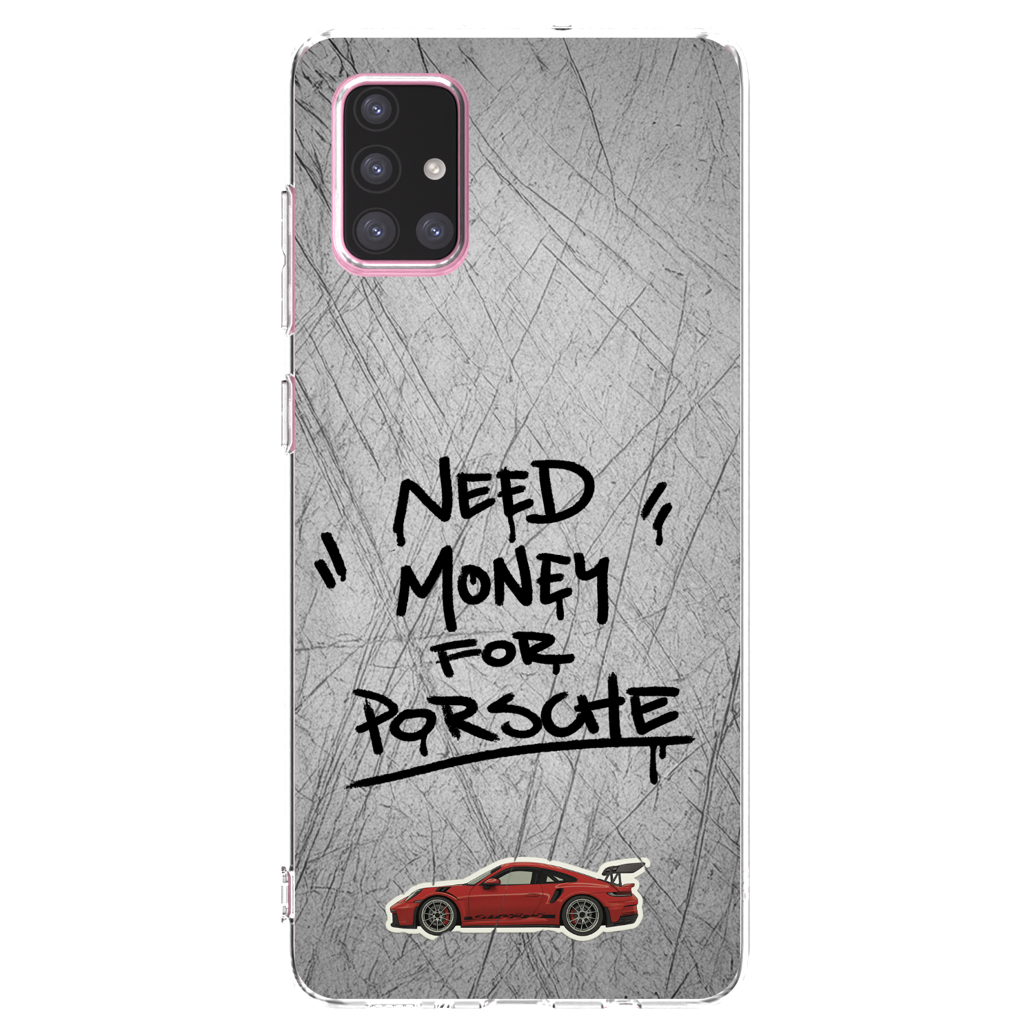 Picasee διαφανής θήκη σιλικόνης Samsung Galaxy A71 A715F - Grey Drift