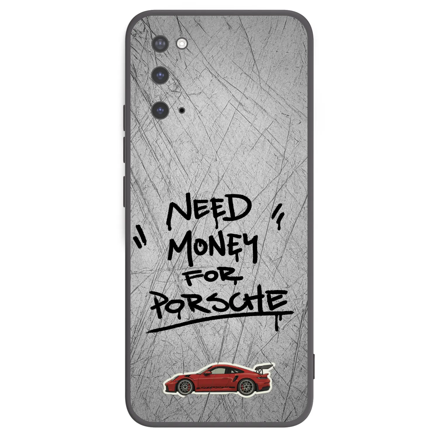 Picasee Μαύρη θήκη σιλικόνης για Samsung Galaxy S20 G980F - Grey Drift