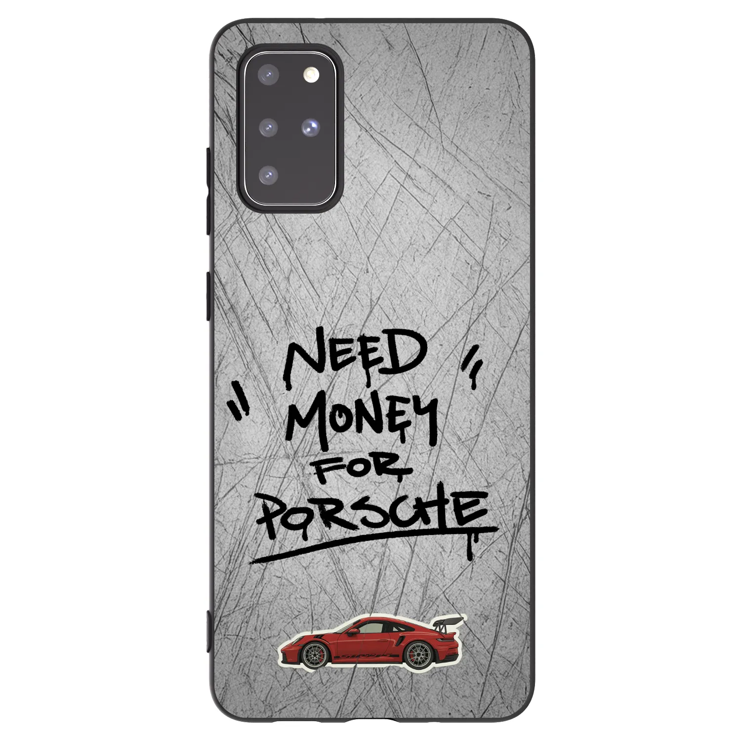 Picasee Μαύρη θήκη σιλικόνης για Samsung Galaxy S20+ G985F - Grey Drift