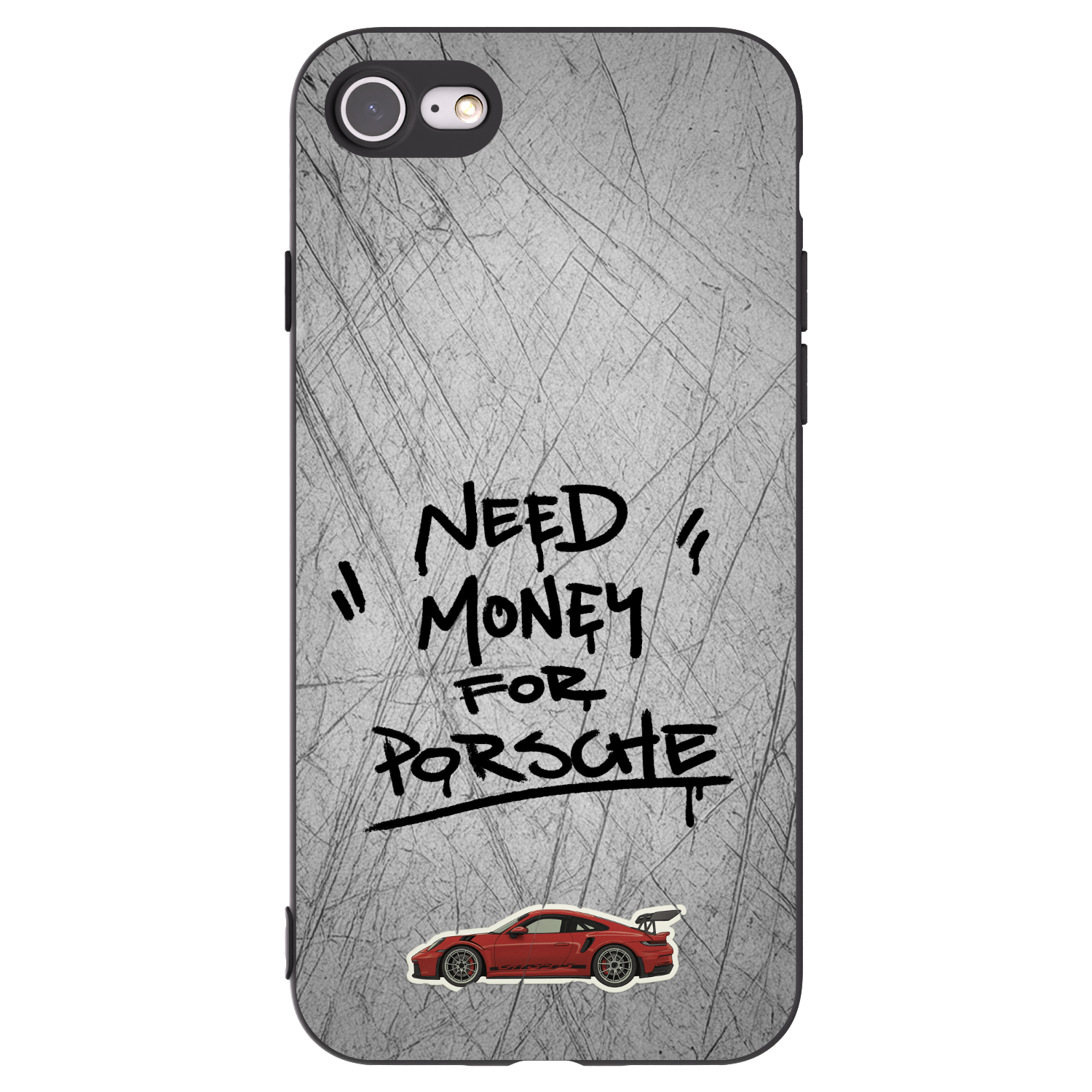 Picasee Μαύρη θήκη σιλικόνης για Apple iPhone SE 2020 - Grey Drift