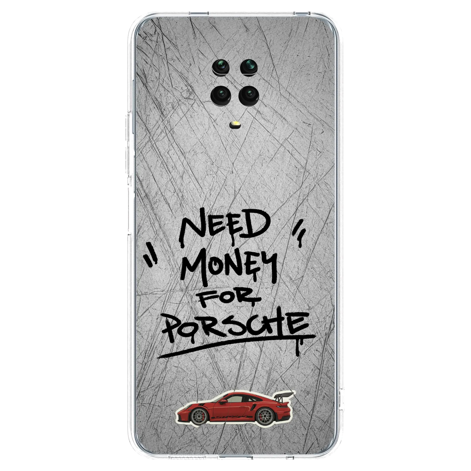 Picasee διαφανής θήκη σιλικόνης Xiaomi Redmi Note 9 Pro - Grey Drift