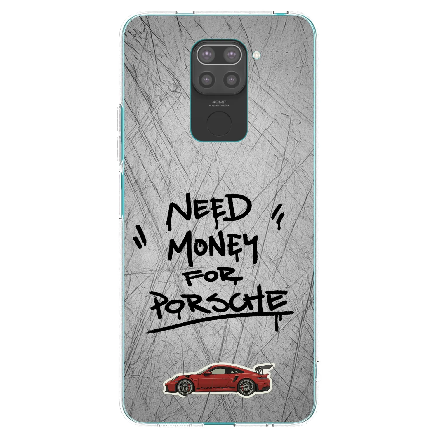 Picasee Μαύρη θήκη σιλικόνης για Xiaomi Redmi Note 9 - Grey Drift