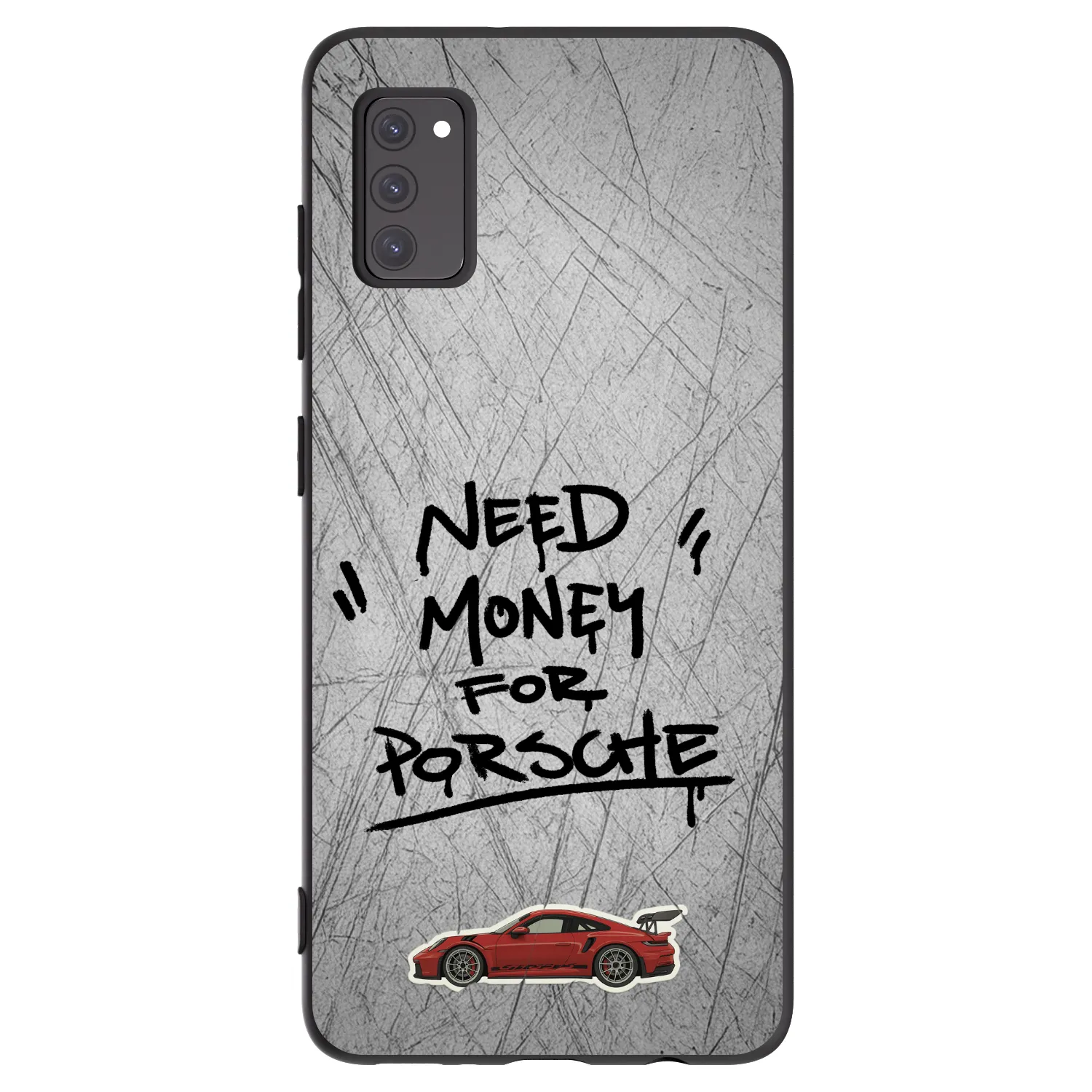 Picasee Μαύρη θήκη σιλικόνης για Samsung Galaxy A41 A415F - Grey Drift