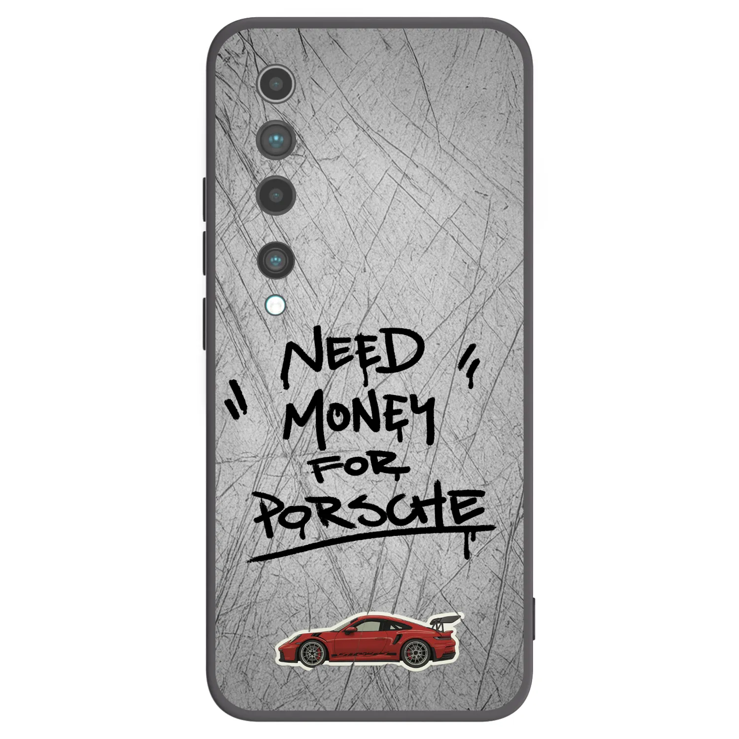 Picasee Μαύρη θήκη σιλικόνης για Xiaomi Mi 10 - Grey Drift