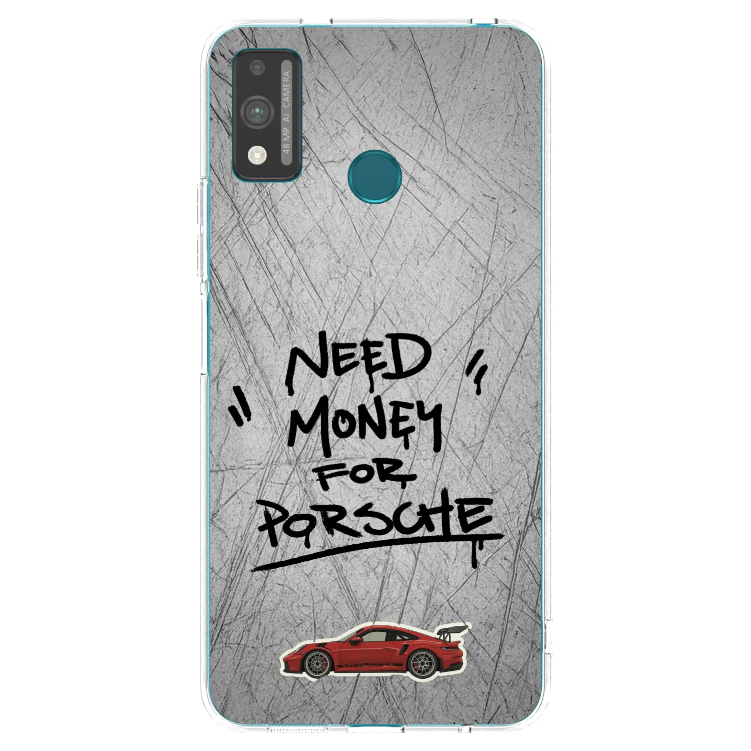 Picasee διαφανής θήκη σιλικόνης Honor 9X Lite - Grey Drift