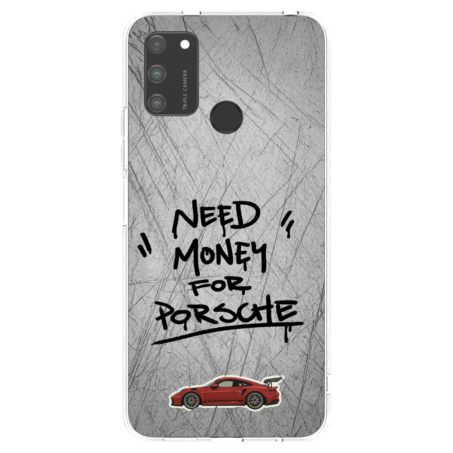 Picasee διαφανής θήκη σιλικόνης Honor 9A - Grey Drift