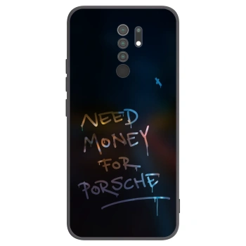 Picasee Μαύρη θήκη σιλικόνης για Xiaomi Redmi 9 - Neon Nights
