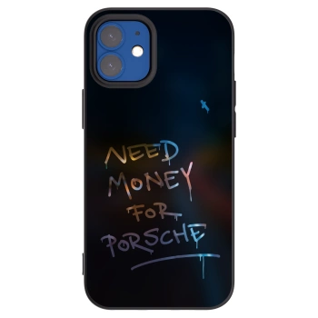 Picasee Μαύρη θήκη σιλικόνης για Apple iPhone 12 mini - Neon Nights