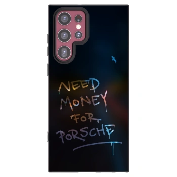 Picasee Μαύρη θήκη σιλικόνης για Samsung Galaxy S22 Ultra 5G - Neon Nights