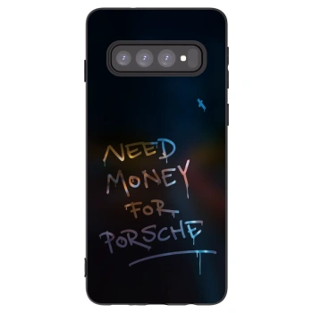 Picasee Μαύρη θήκη σιλικόνης για Samsung Galaxy S10 G973 - Neon Nights
