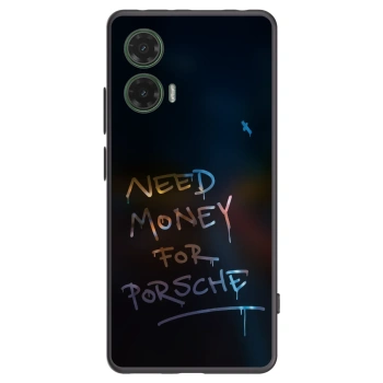 Picasee Μαύρη θήκη σιλικόνης για Motorola Moto G35 5G - Neon Nights