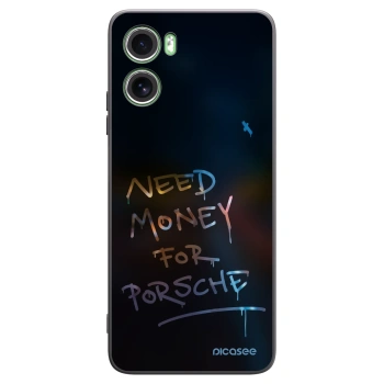 Picasee Μαύρη θήκη σιλικόνης για Motorola Moto G06 - Neon Nights