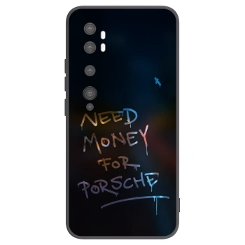 Picasee Μαύρη θήκη σιλικόνης για Xiaomi Mi Note 10 (Pro) - Neon Nights