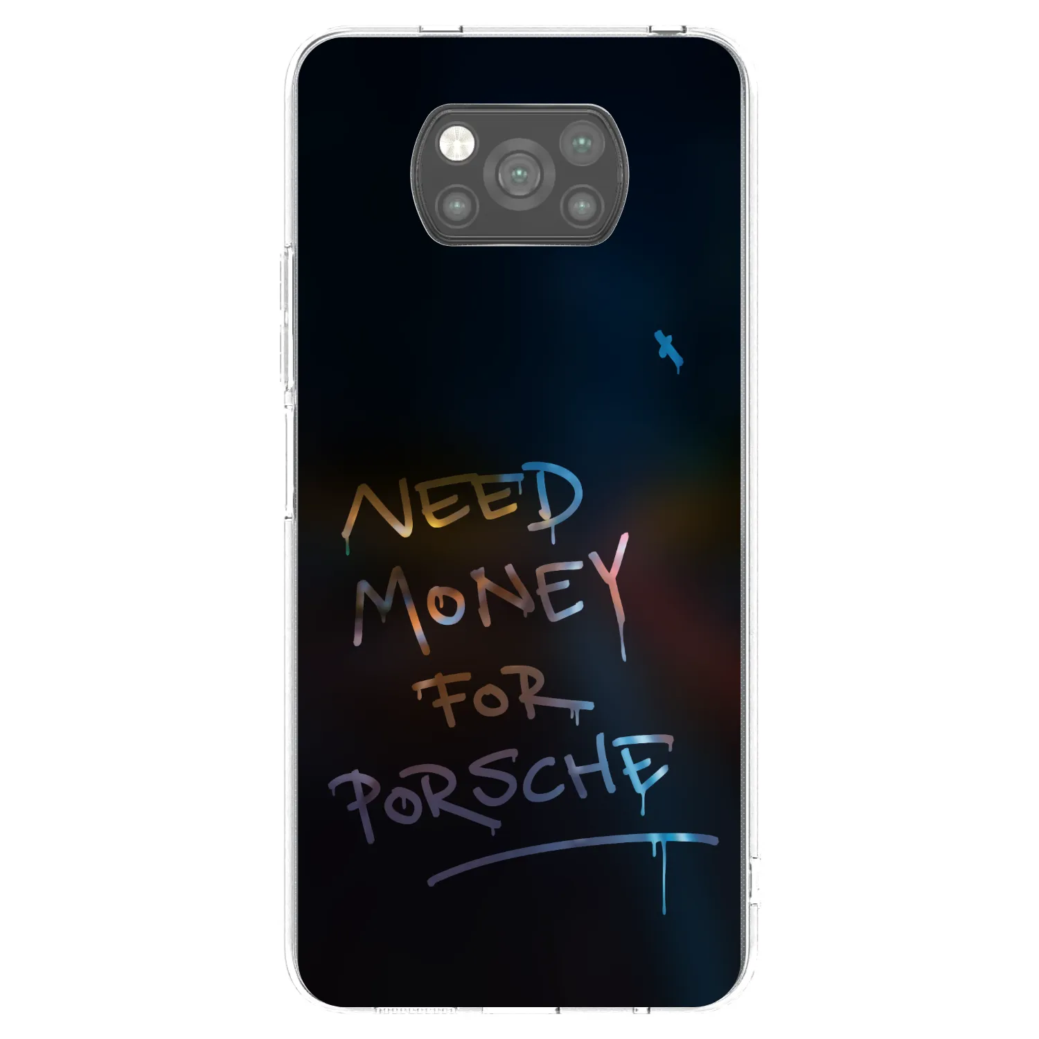 Picasee Μαύρη θήκη σιλικόνης για Xiaomi Poco X3 - Neon Nights