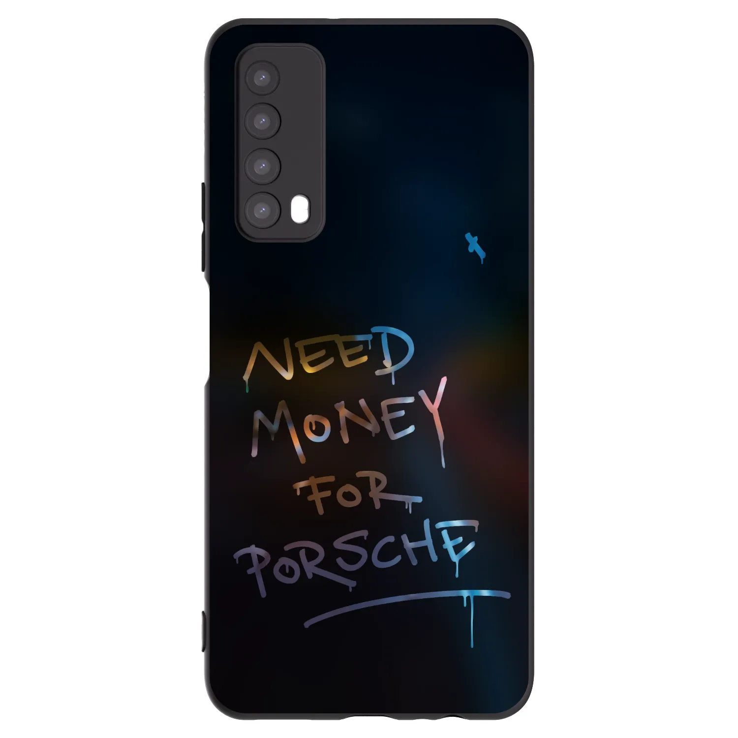 Picasee Μαύρη θήκη σιλικόνης για Huawei P Smart 2021 - Neon Nights