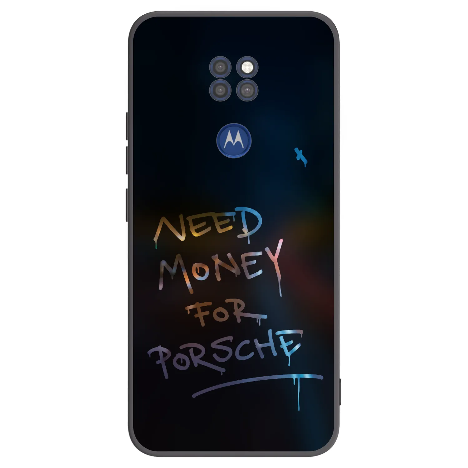 Picasee Μαύρη θήκη σιλικόνης για Motorola Moto G9 Play - Neon Nights