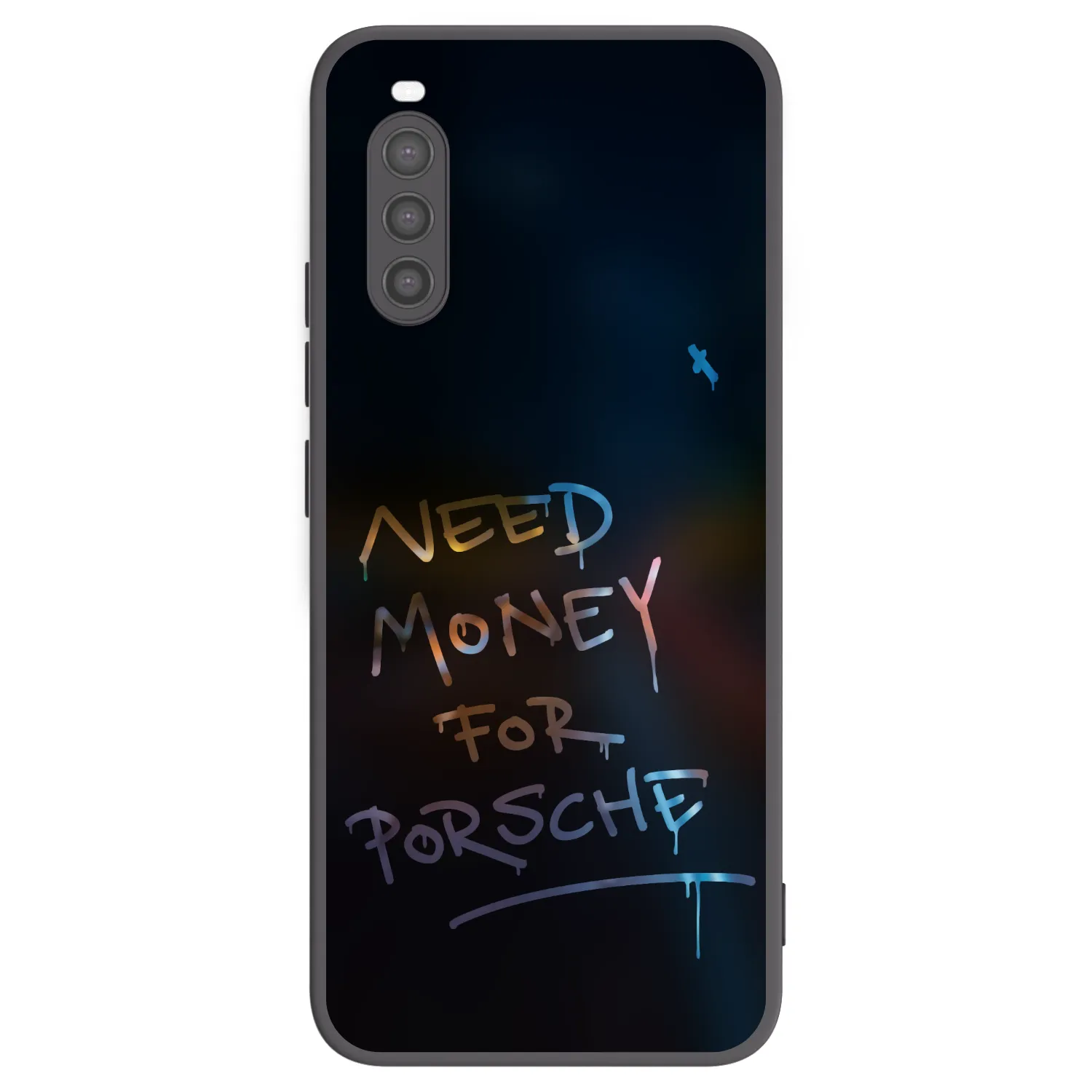 Picasee Μαύρη θήκη σιλικόνης για Sony Xperia 10 II - Neon Nights