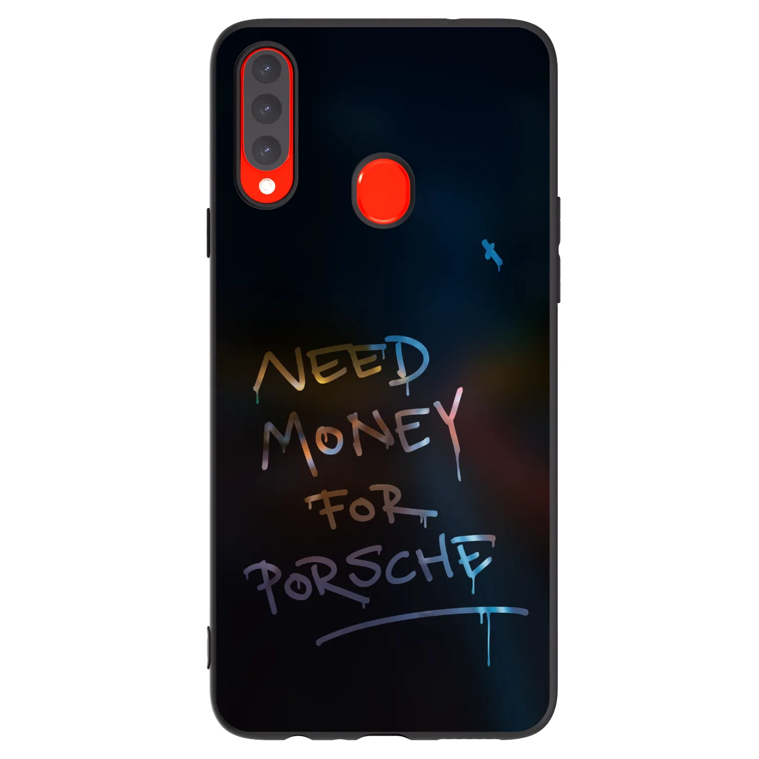 Picasee Μαύρη θήκη σιλικόνης για Samsung Galaxy A20s - Neon Nights