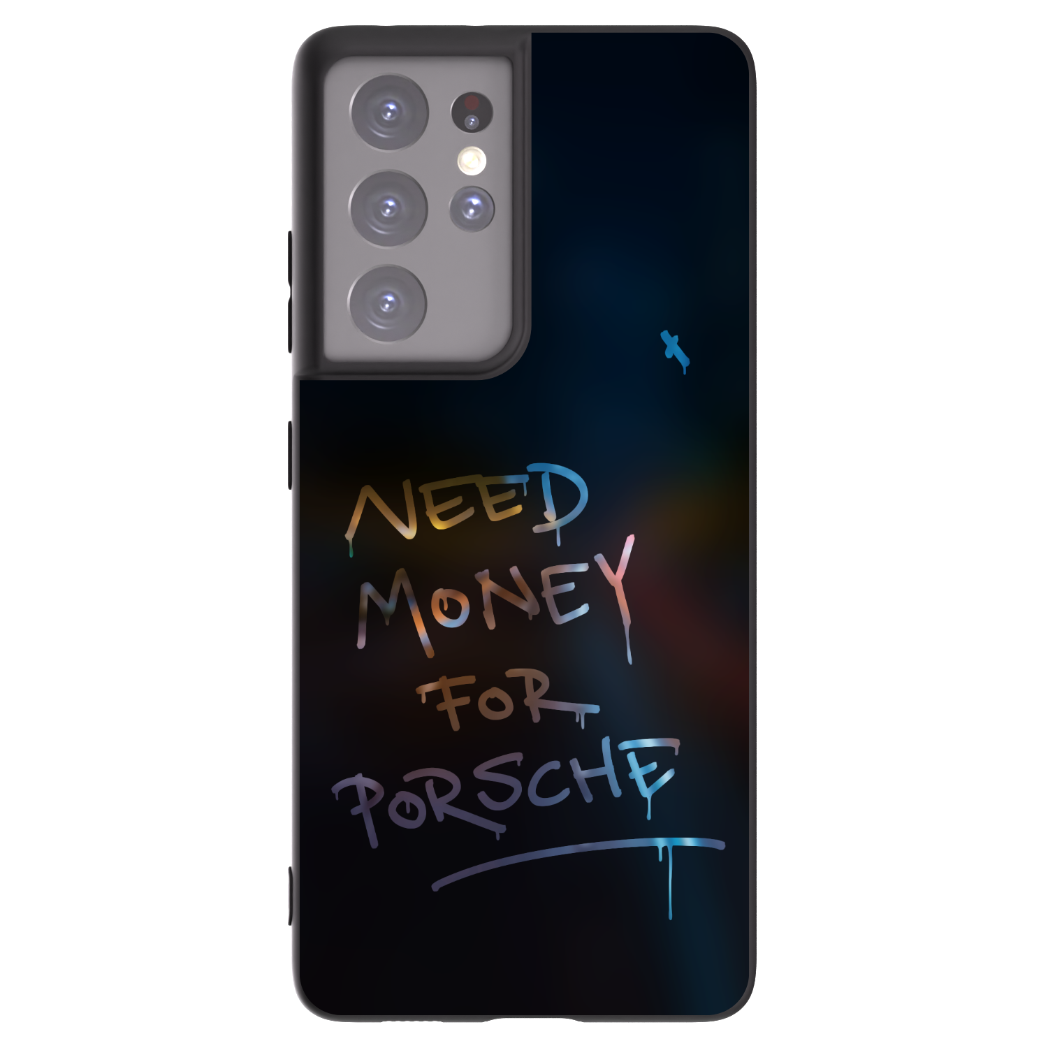 Picasee Μαύρη θήκη σιλικόνης για Samsung Galaxy S21 Ultra 5G G998B - Neon Nights