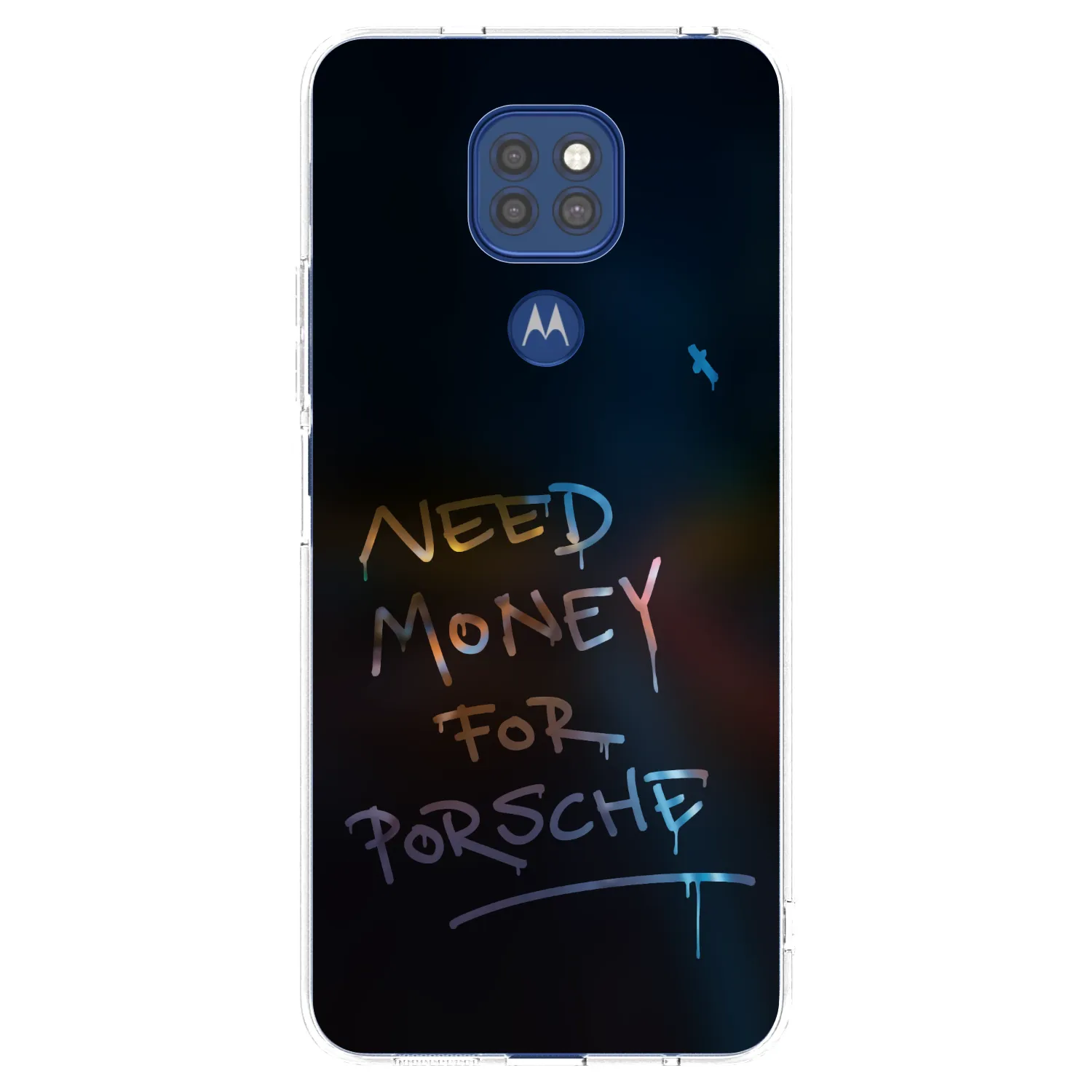 Picasee διαφανής θήκη σιλικόνης Motorola Moto G9 Play - Neon Nights
