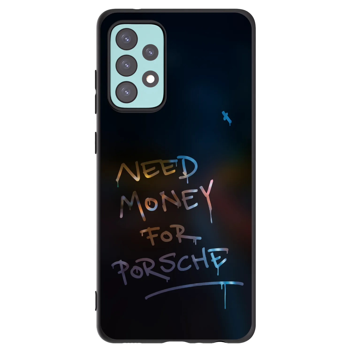 Picasee Μαύρη θήκη σιλικόνης για Samsung Galaxy A72 A725F - Neon Nights