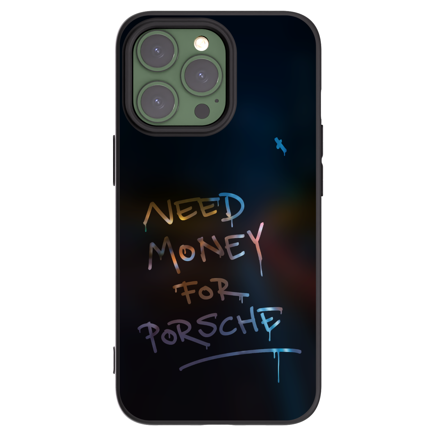 Picasee Μαύρη θήκη σιλικόνης για Apple iPhone 13 Pro - Neon Nights