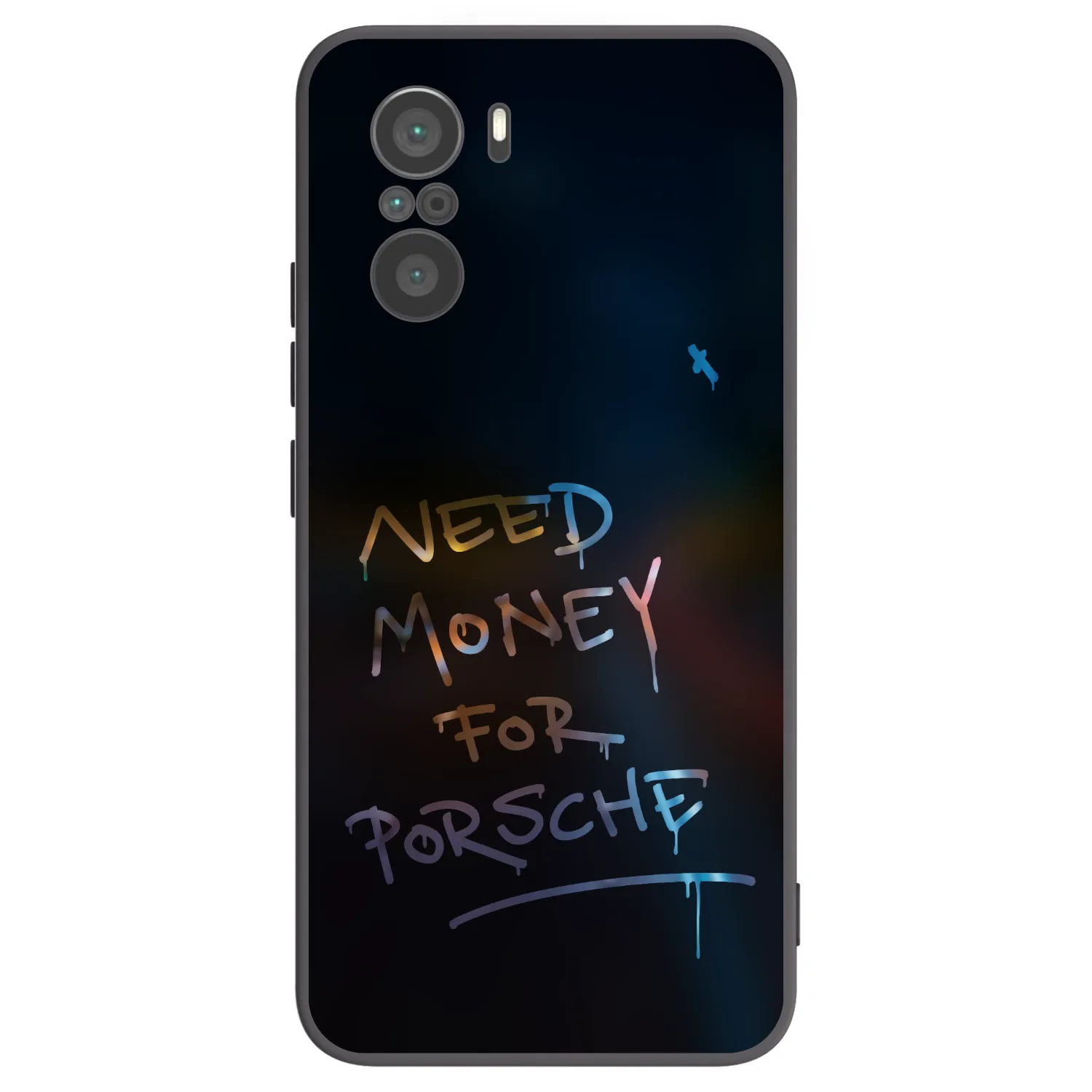 Picasee Μαύρη θήκη σιλικόνης για Xiaomi Poco F3 - Neon Nights