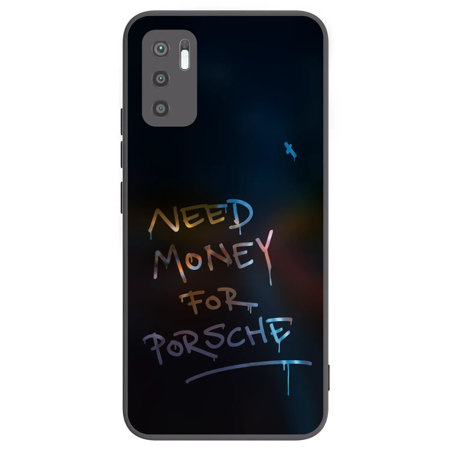 Picasee Μαύρη θήκη σιλικόνης για Xiaomi Redmi Note 10 5G - Neon Nights