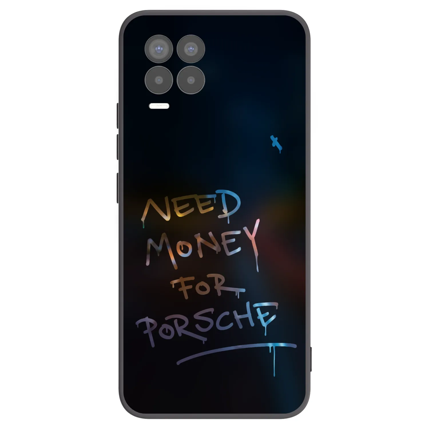 Picasee Μαύρη θήκη σιλικόνης για Realme 8 4G - Neon Nights