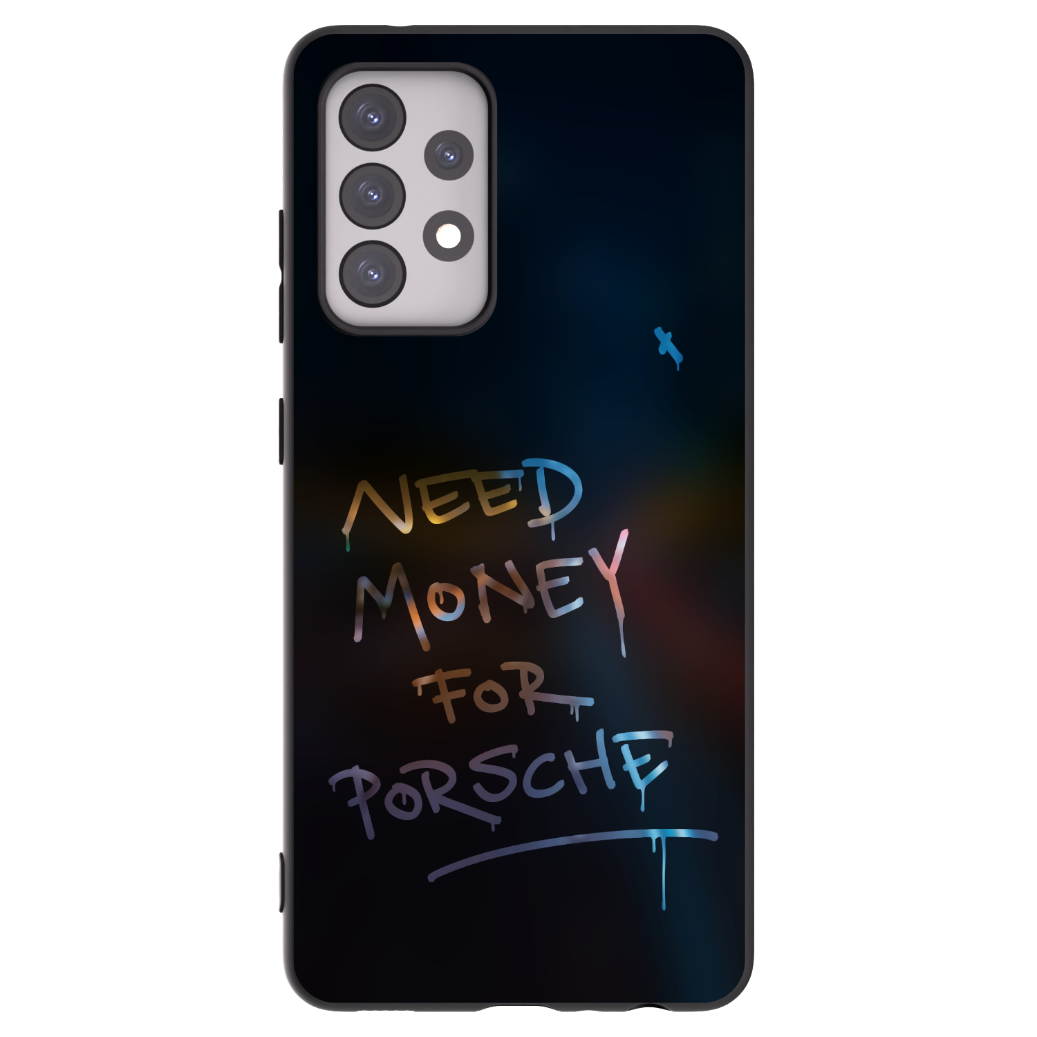 Picasee Μαύρη θήκη σιλικόνης για Samsung Galaxy A52s 5G A528B - Neon Nights