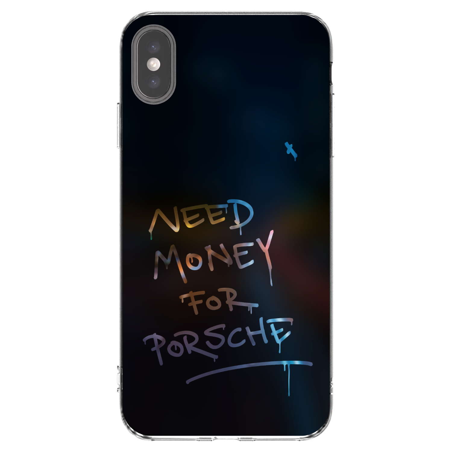 Picasee διαφανής θήκη σιλικόνης Apple iPhone XS Max - Neon Nights