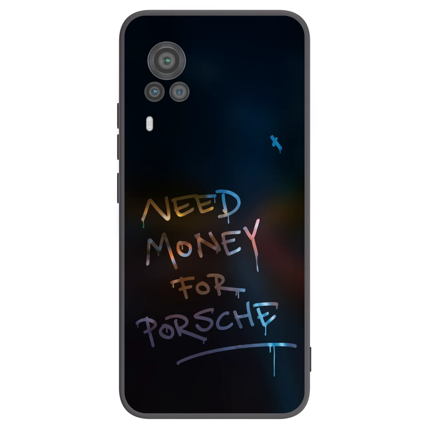 Picasee Μαύρη θήκη σιλικόνης για Vivo X60 Pro 5G - Neon Nights