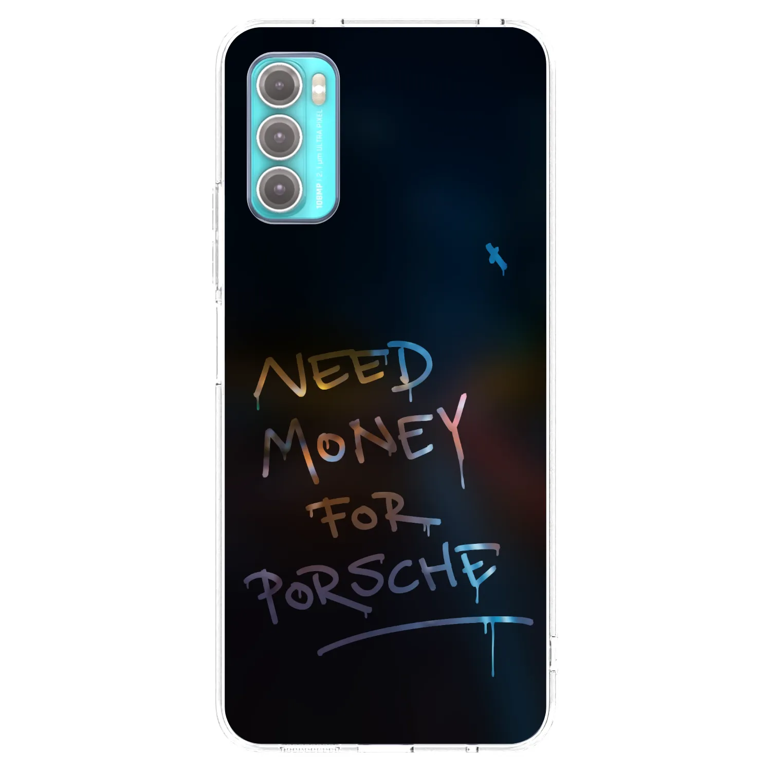 Picasee διαφανής θήκη σιλικόνης Motorola Moto G60 - Neon Nights