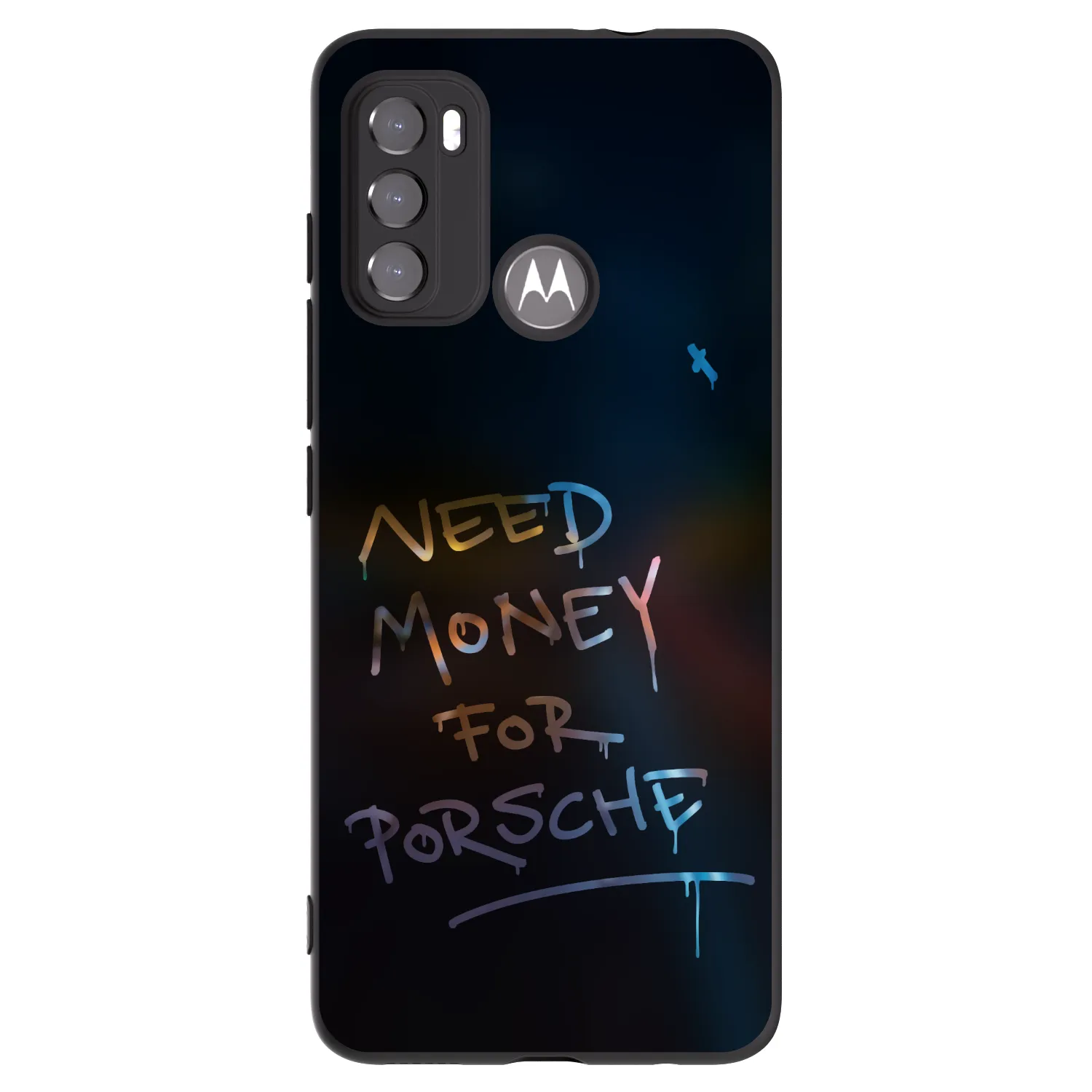 Picasee Μαύρη θήκη σιλικόνης για Motorola Moto G60 - Neon Nights