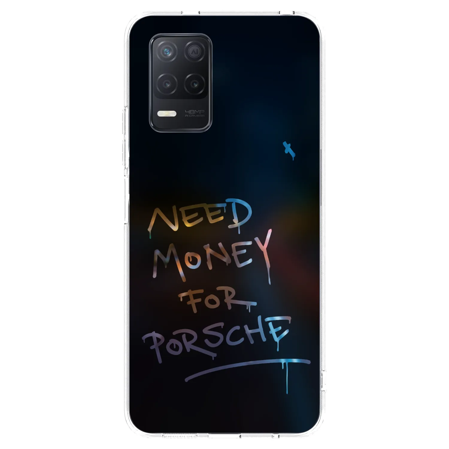 Picasee διαφανής θήκη σιλικόνης Realme 8 5G - Neon Nights