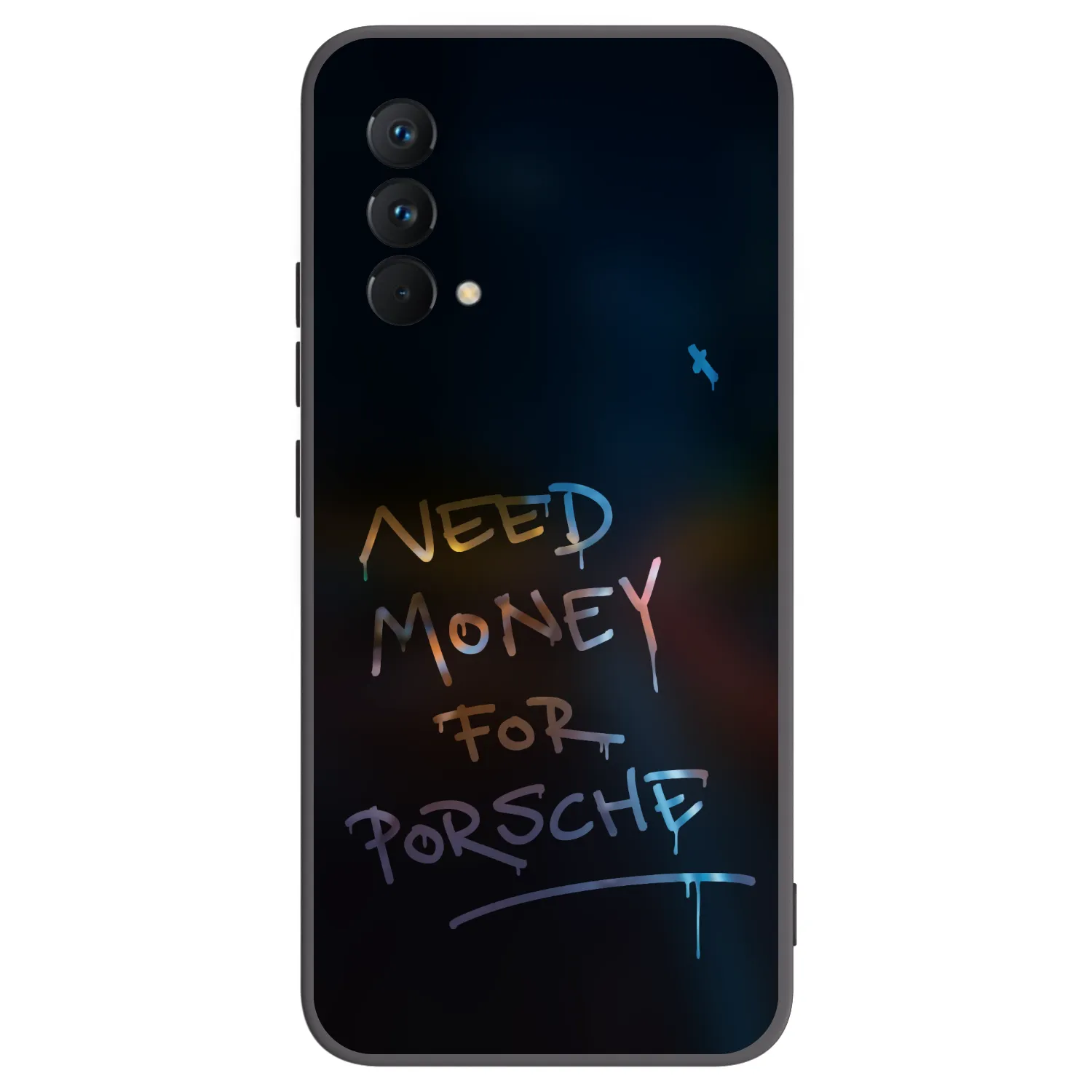 Picasee Μαύρη θήκη σιλικόνης για Realme GT Master Edition 5G - Neon Nights